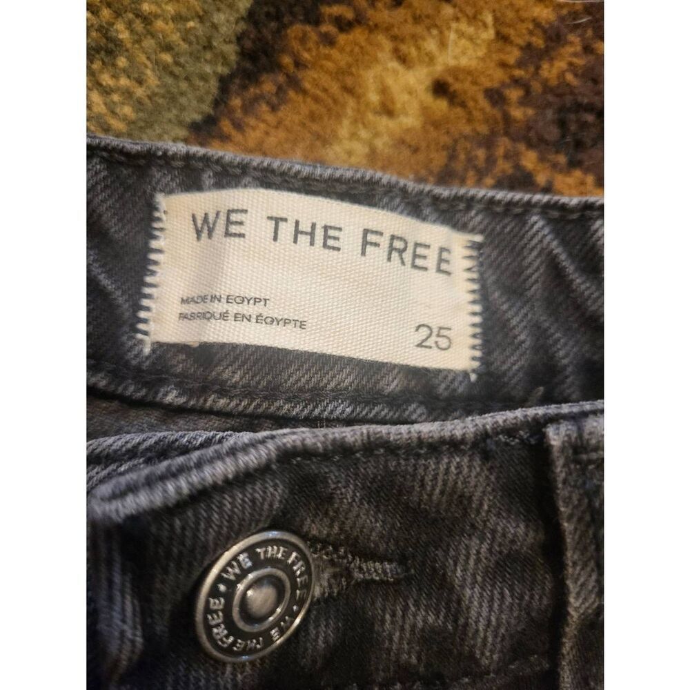 NWT We the Free Jeans Women's 25 Washed Black Nia Boyfriend Loose Relaxed - Picture 4 of 7